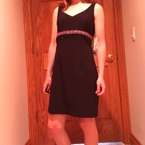 90s vintage deadstock black prom beaded dress 9